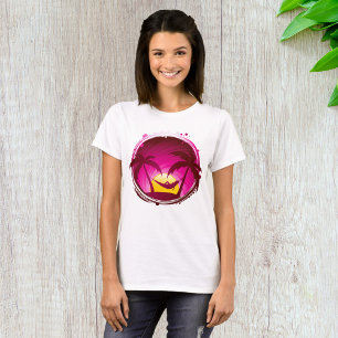 Camiseta Mulher em uma Rede