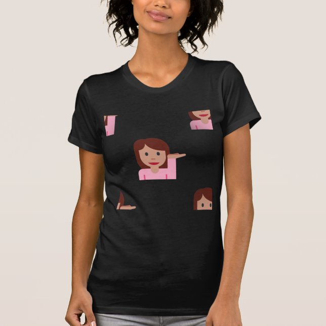 Camiseta mulher emoji (Frente)