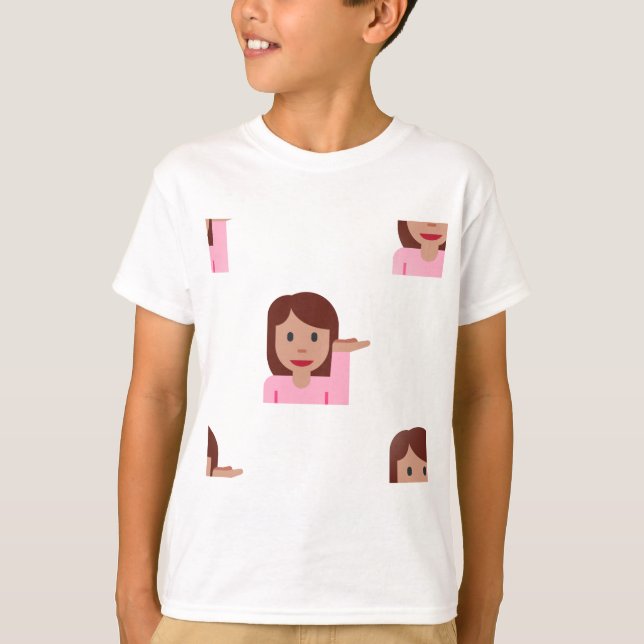 Camiseta mulher emoji (Frente)