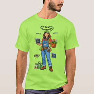 Camiseta Mulher Engenheira de Software Cuja Paixão é Jardin