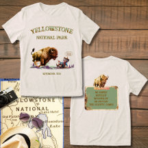 Camiseta Mulher Engraçada Laçando um Búfalo Bisão 