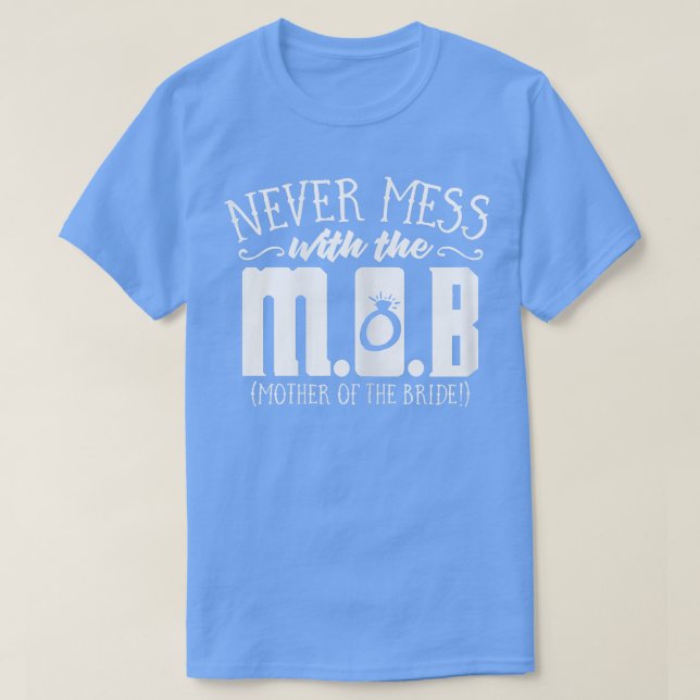 Camiseta Mulher Engraçada Mãe da Noiva Oferece Mãe da (Frente do Design)