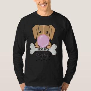 Camiseta Mulher Engraçada Melhor Tia Cachorro Goma