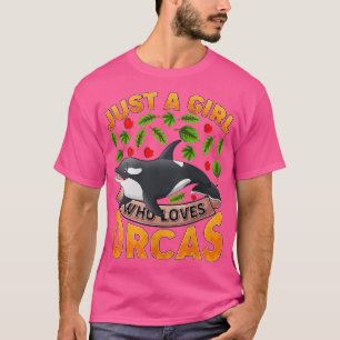 Camiseta Mulher Engraçada Orca Peixe Aloja Apenas Uma Menin