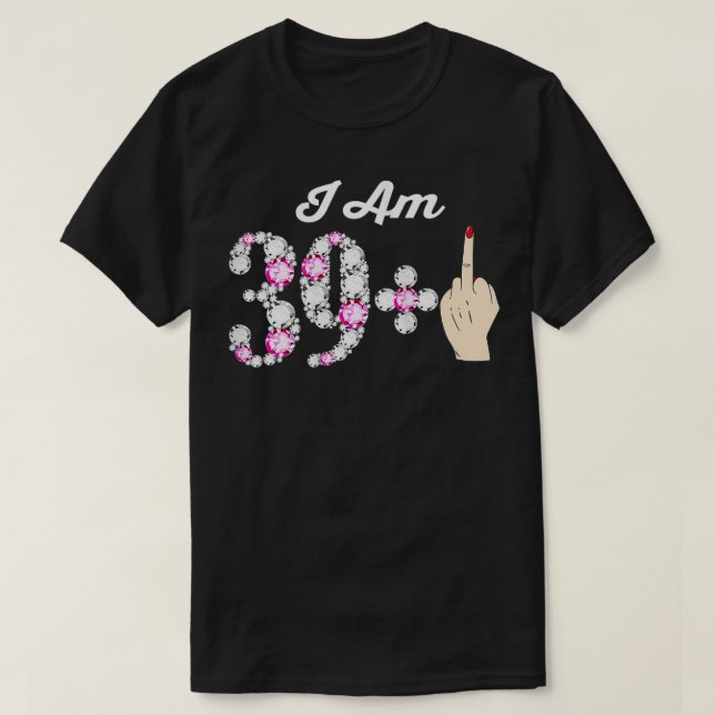 Camiseta Mulher Engraçado aniversário de 40 anos Bonito Ded (Frente do Design)