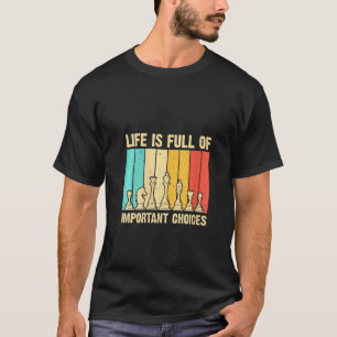 Camiseta Mulher Engraçado Jogador De Xadrez Para O Jogo Do