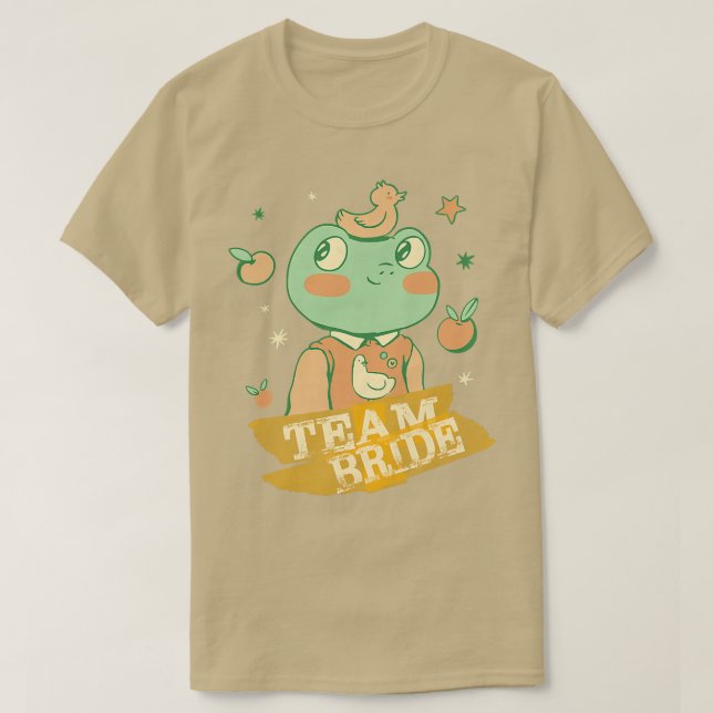 Camiseta Mulher Equipe Noiva Mulher Noite Pa (Frente do Design)