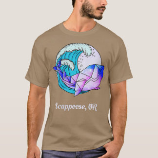 Camiseta Mulher Escapa ou Pintura Geométrica Japonesa Orca