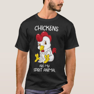 Camiseta Mulher Espírito Animal Galinha Criadora de Galinha