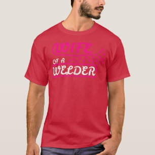 Camiseta Mulher Esposa De Soldadora Para Soldadora Noiva W