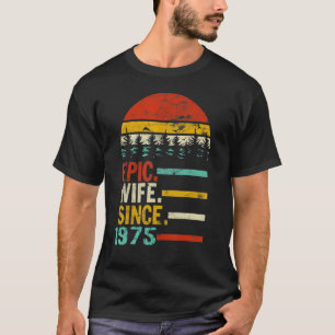 Camiseta Mulher Esposa Epic Desde 1975