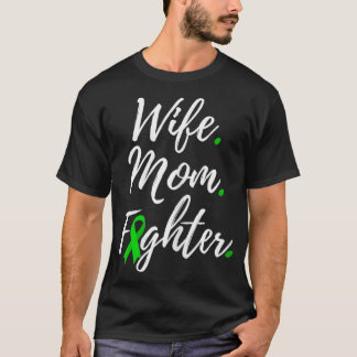 Camiseta Mulher Esposa Mãe Combatendo Scoliose Sensibilizaç
