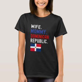Camiseta Mulher Esposa mamãe dominada bandeira da república