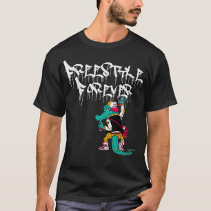 Camiseta Mulher Estilo Livre para Grafite Gator 80s Música