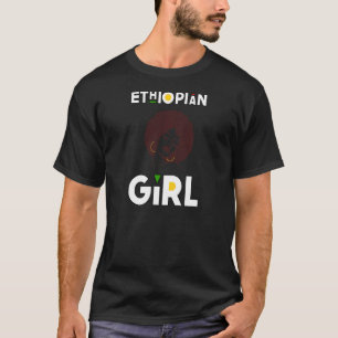 Camiseta Mulher Etíope Garota etíope Diva Prid Africano