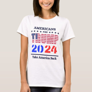 Camiseta Mulher eu estarei, Donald Trump 2024 Vintage