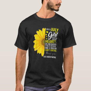 Camiseta Mulher, eu sou Jay Girl Sunflower Matching Girl Na