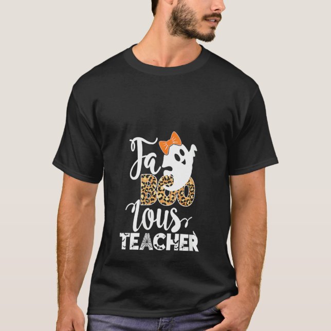 Camiseta Mulher Fab Boo Lous Professora Cute Ghost Hallowee (Frente)