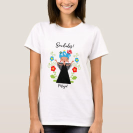Camiseta Mulher fada cantora de caravela portuguesa