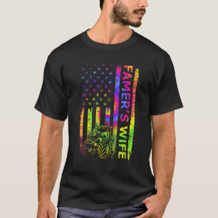 Camiseta Mulher Fazenda do fazendeiro americano, sinalizado