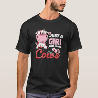 Camiseta Mulher Fazendeira Mãe Fofa Menina Vaca Pecuarista
