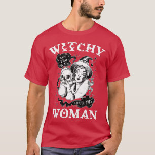 Camiseta Mulher Feita Wiccan Pagan Mulher Witchy Prem