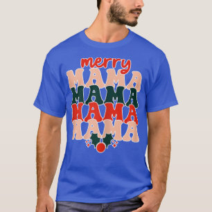 Camiseta Mulher Feliz R2Z Mãe Feliz Natal Natal Mãe Noel