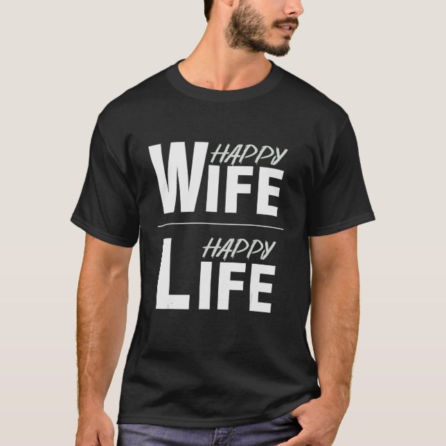 Camiseta Mulher feliz vida (Frente)