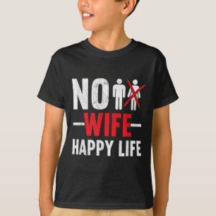 Camiseta Mulher Feliz Vida Esposas Noiva Casamento Cantando