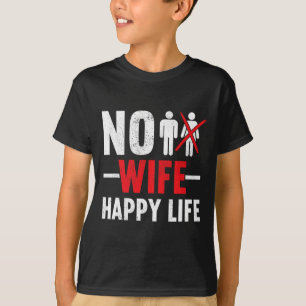 Camiseta Mulher Feliz Vida Esposas Noiva Casamento Cantando