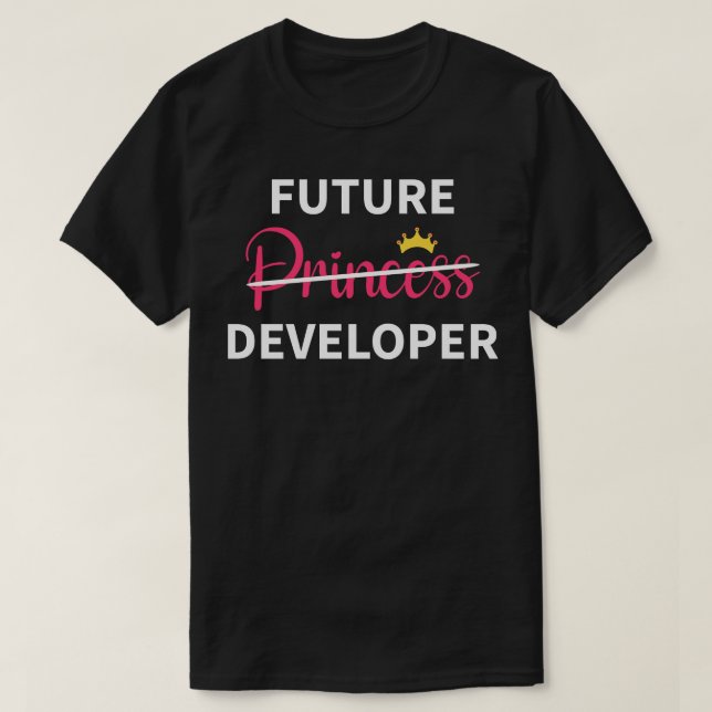 Camiseta Mulher Feminista Futuro Desenvolvedor I (Frente do Design)
