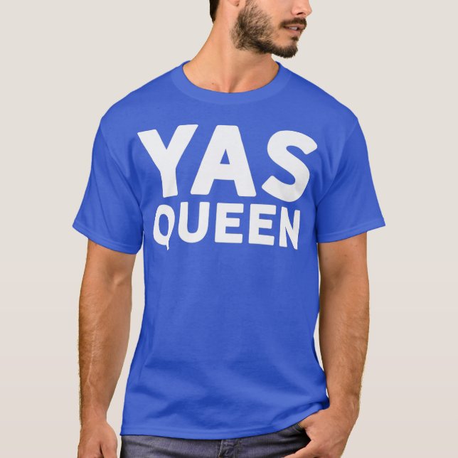 Camiseta Mulher Feminista Poder YAS RAINHA Sim LGBTQ (Frente)