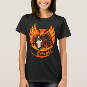Camiseta Mulher Fênix Ressurgindo das Cinzas - Espírito de