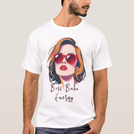 Camiseta Mulher Fierista Em Sombras Vermelhas