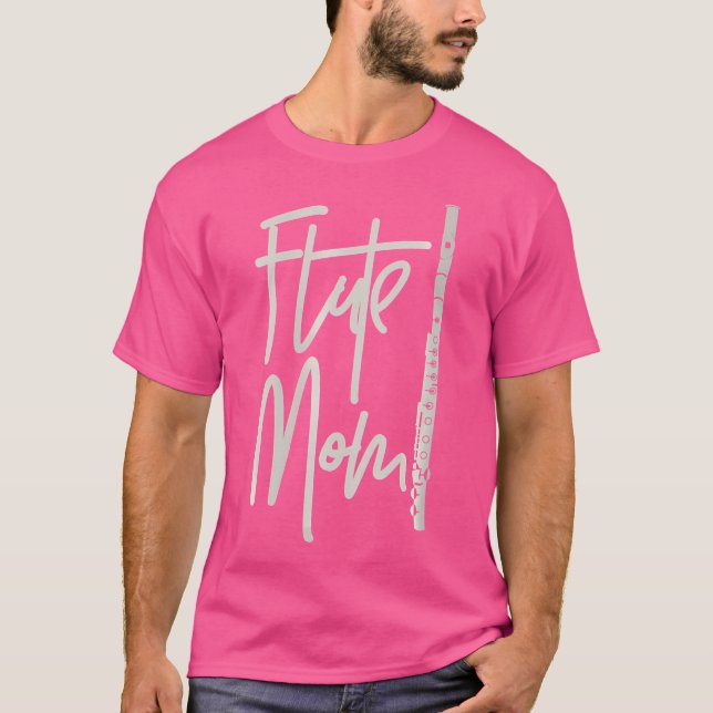 Camiseta Mulher Flute Mãe - Banda Engraçada Mamãe Dotada (Frente)