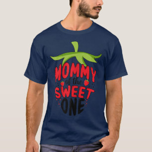 Camiseta Mulher Fofa De Morango Fofo Primeiro Aniversário