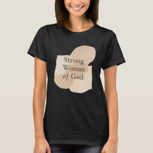 Camiseta Mulher Forte de Deus – Motivação de Fitness Basead