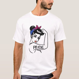 Camiseta Mulher Forte e Inseparável Orgulho Bissexual Bi