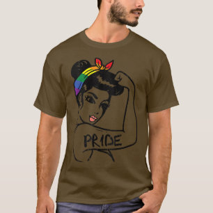 Camiseta Mulher Forte e Inseparável Orgulho gay Arco-Íris