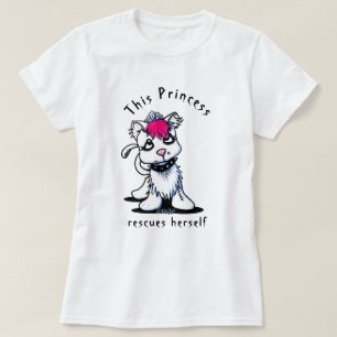 Camiseta Mulher Forte Gatinho da Princesa KiniArt
