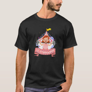 Camiseta Mulher Forte Para Uma Menina De Circo