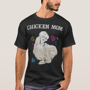 Camiseta Mulher frango Mãe Mamãe Louca De Frango Galinha Lo