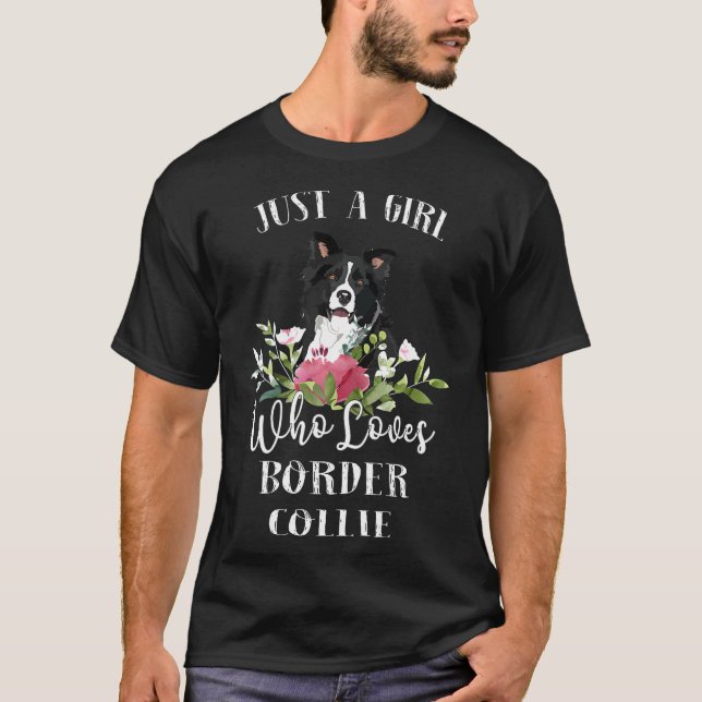 Camiseta Mulher Fronteira Cachorro Collie - Apenas Uma Meni (Frente)