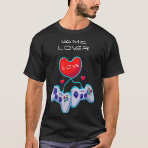 Camiseta Mulher Gamer Casal Adora Gamepad Tema Humor Cardía