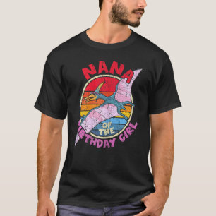 Camiseta Mulher Garota Aniversário I Nana I Pterodactylus I