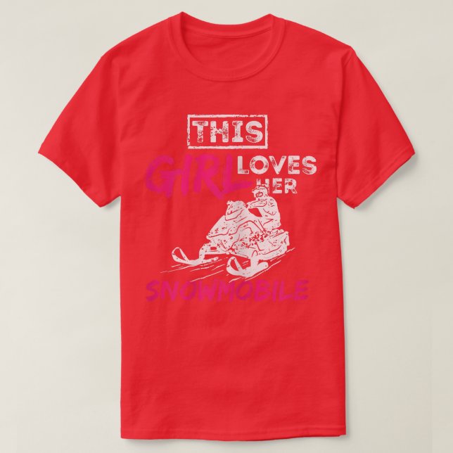 Camiseta Mulher: Garota Snowmobile (Frente do Design)
