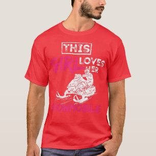 Camiseta Mulher: Garota Snowmobile