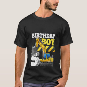 Camiseta Mulher Garoto 5 de Aniversário Constru