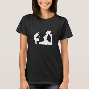 Camiseta Mulher gato meditando relaxamento mindfulness yoga