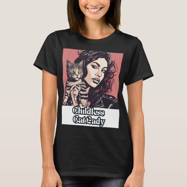 Camiseta Mulher Gato Sem Fios - Agite o Voto (Frente)